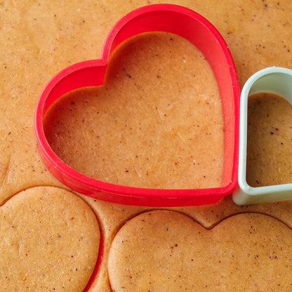 Cookie Cutter with Shape Heart Round Star and Flower (4 Pack)