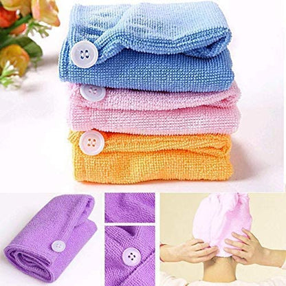 Quick Turban Hair-Drying Absorbent Microfiber Towel/Dry Shower Caps