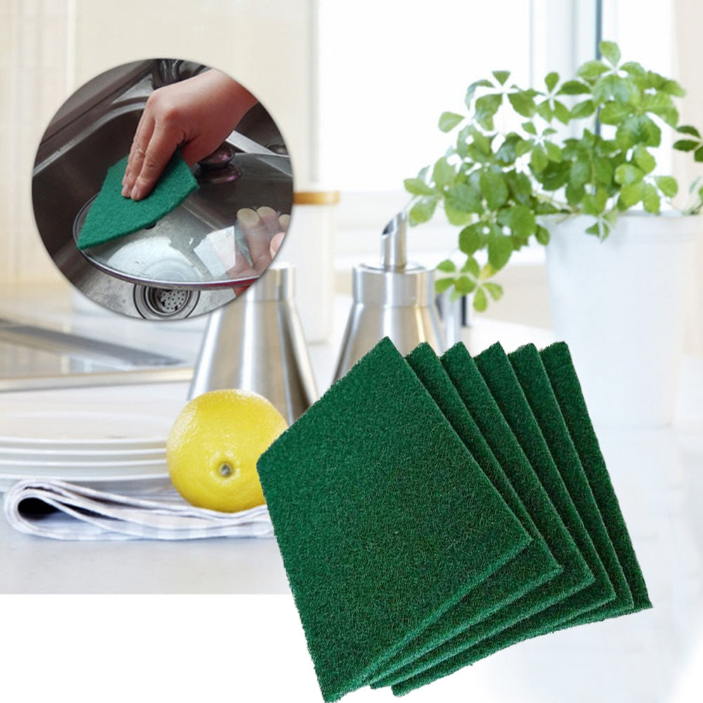 Scrub Sponge Cleaning Pads Aqua Green (Pack Of 6)