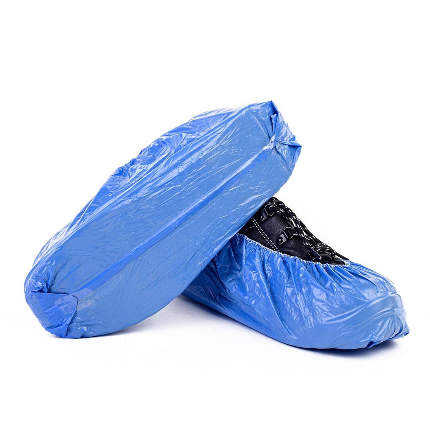 Type Plastic Elastic Top Disposable Shoe Cover for Rainy Season (50 Pairs)