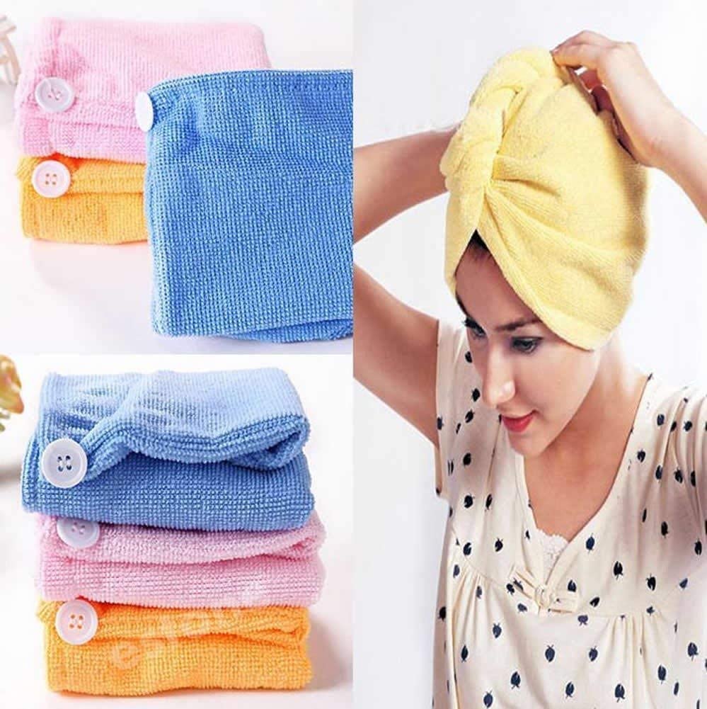 Quick Turban Hair-Drying Absorbent Microfiber Towel/Dry Shower Caps