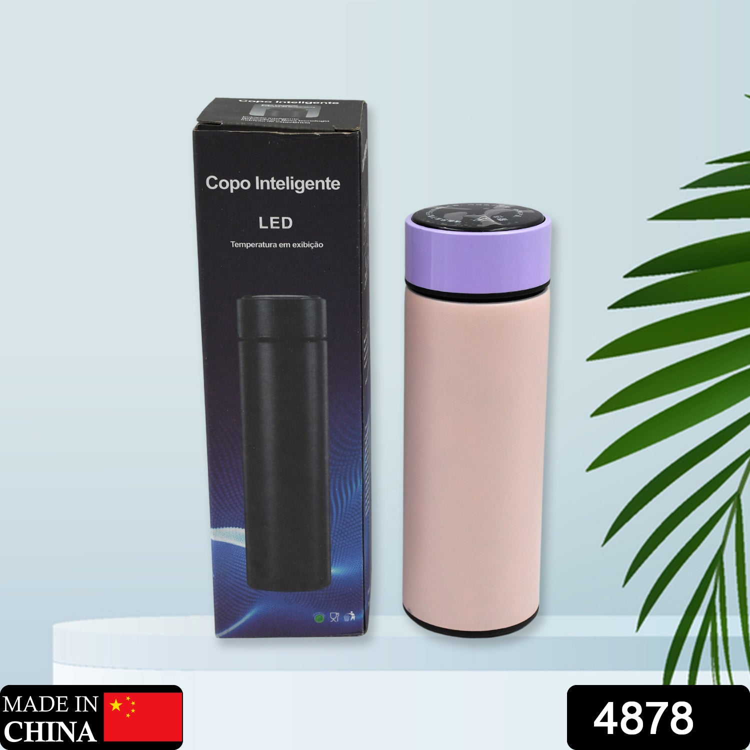 The smart water bottle has a waterproof LED display, Stainless Steel BPA-Free Leak Proof Double Walled Vacuum Insulated Cold and Warm Water Bottle with LED Temperature Display