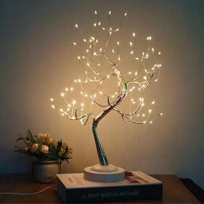 LED Birch Tree Lights Artificial Tabletop Fairy Tree Lamp Eight Lighting Modes USB or Battery Operated with Timer Decor for Bedroom Living Room Wedding Christmas Easter