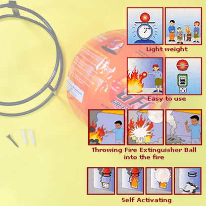4971 GFO (Green Fire Ball) Automatic Fire Safety Ball for Office School Warehouse Home | FIRE Extinguisher Ball.