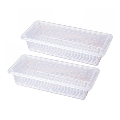 2628 Food Storage Container with Removable Drain Plate and Lid 1500 ml (Pack of 2Pc)