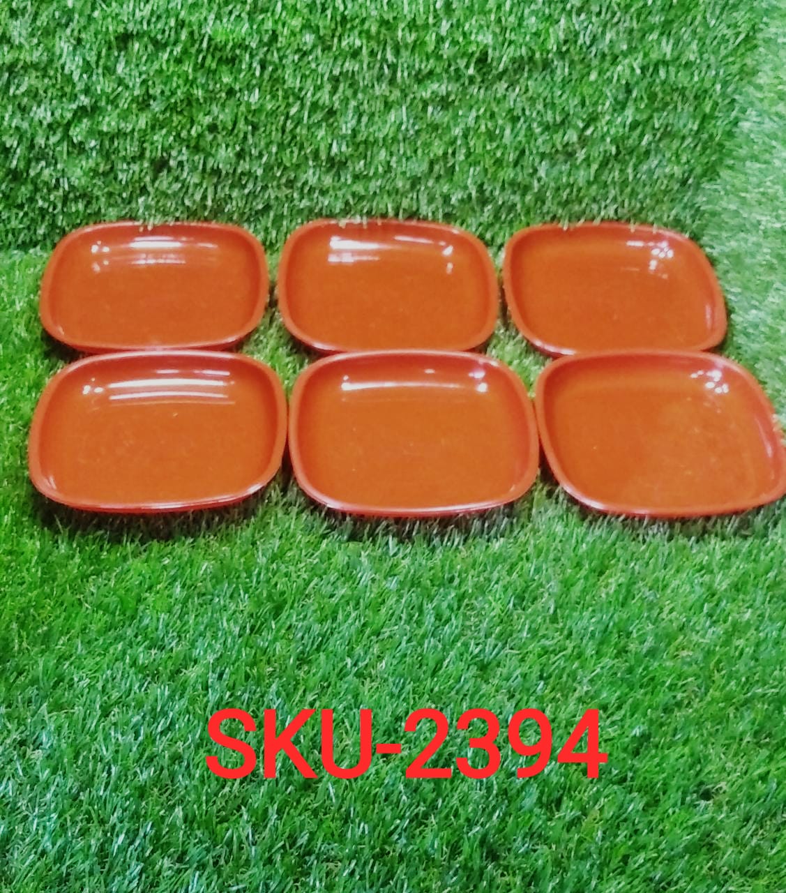 Microwave Safe Quarter Plates  Square 6 Pcs,