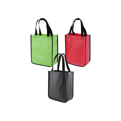 Reusable Small Size Grocery Bag Shopping Bag with Handle, Non-Woven Gift Bag Goodies Bag Carry Bag for Wedding Return Gifts