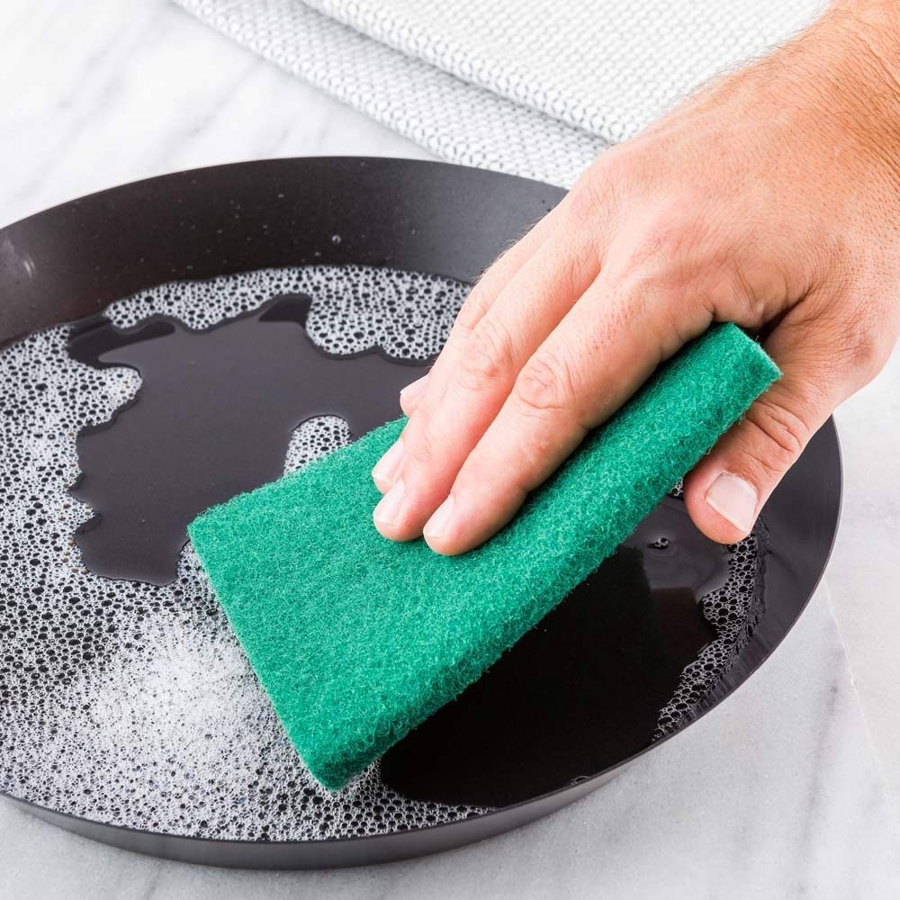 Scrub Sponge Cleaning Pads Aqua Green (Pack Of 6)