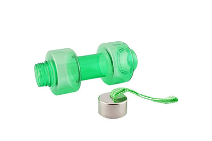 Steel Cap Plastic water Dumbbells Bottle 