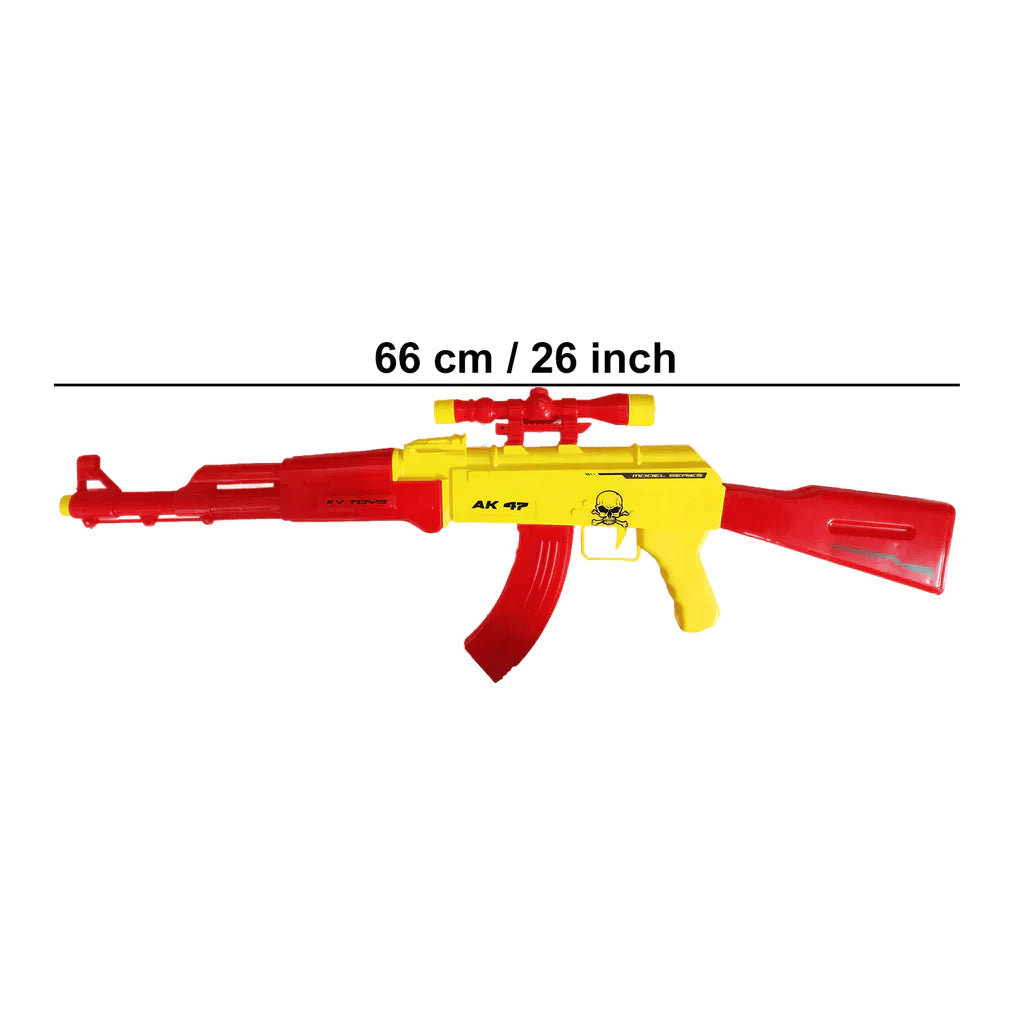 Big Plastic AK 47 Toy Gun for Kids - 26 Inch Gun Toy for Kids Shooting Gun with Arrow Bullets Kids Toy Return Gift Item (BB gun)