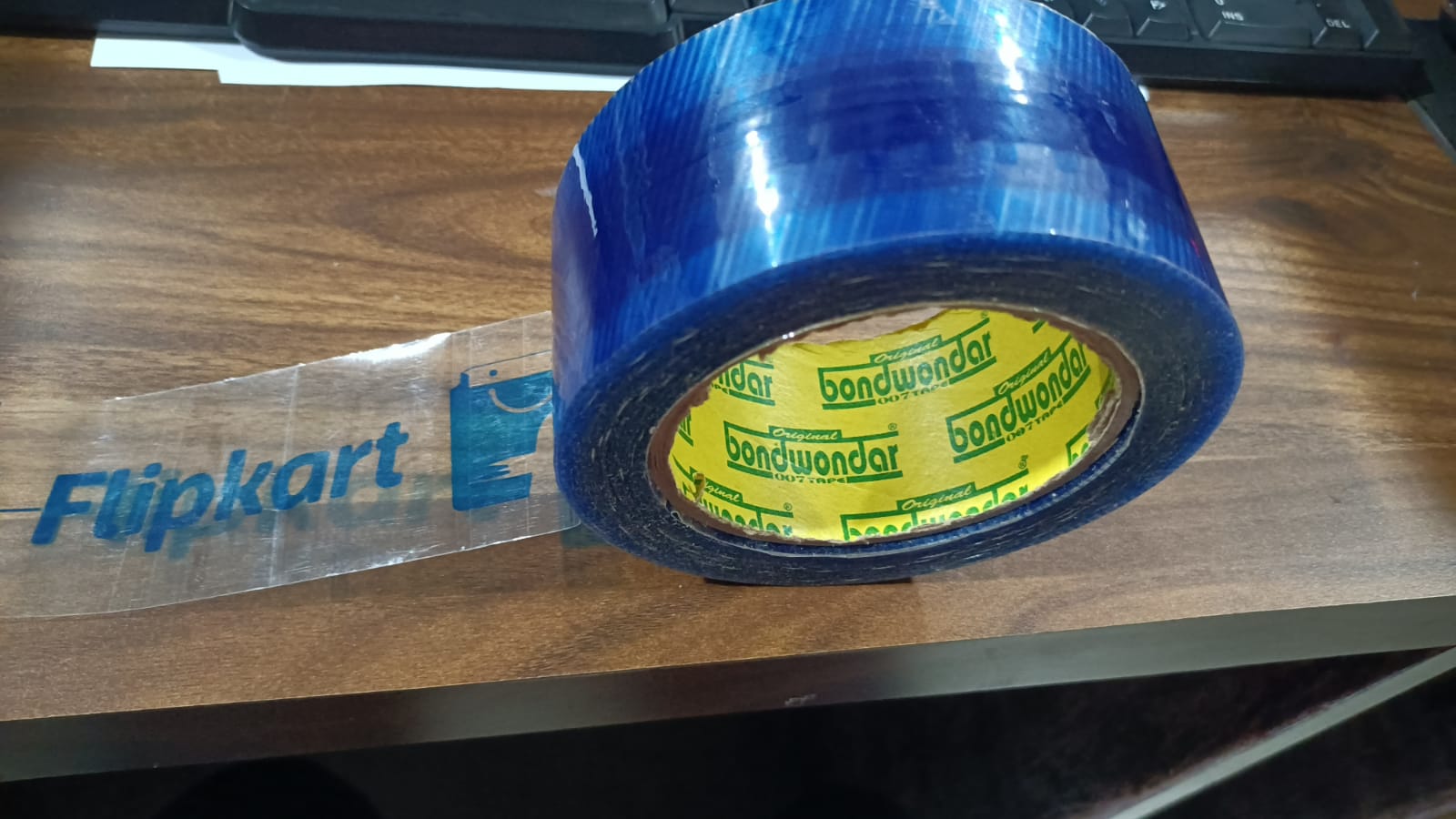 7436 Flipkart Print Blue Tape For Packaging Gifts And Products By Flipkart For Shipping And Delivering Purposes Etc.