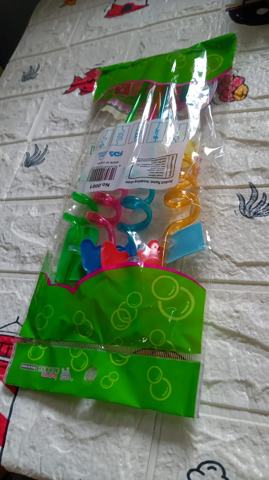 Reusable straws are perfect for kids' summer parties. Plastic Straws Reusable Drinking Straws with Cartoon Decoration for Kids Birthday Party Favors or other summer celebration (4 pc Set)