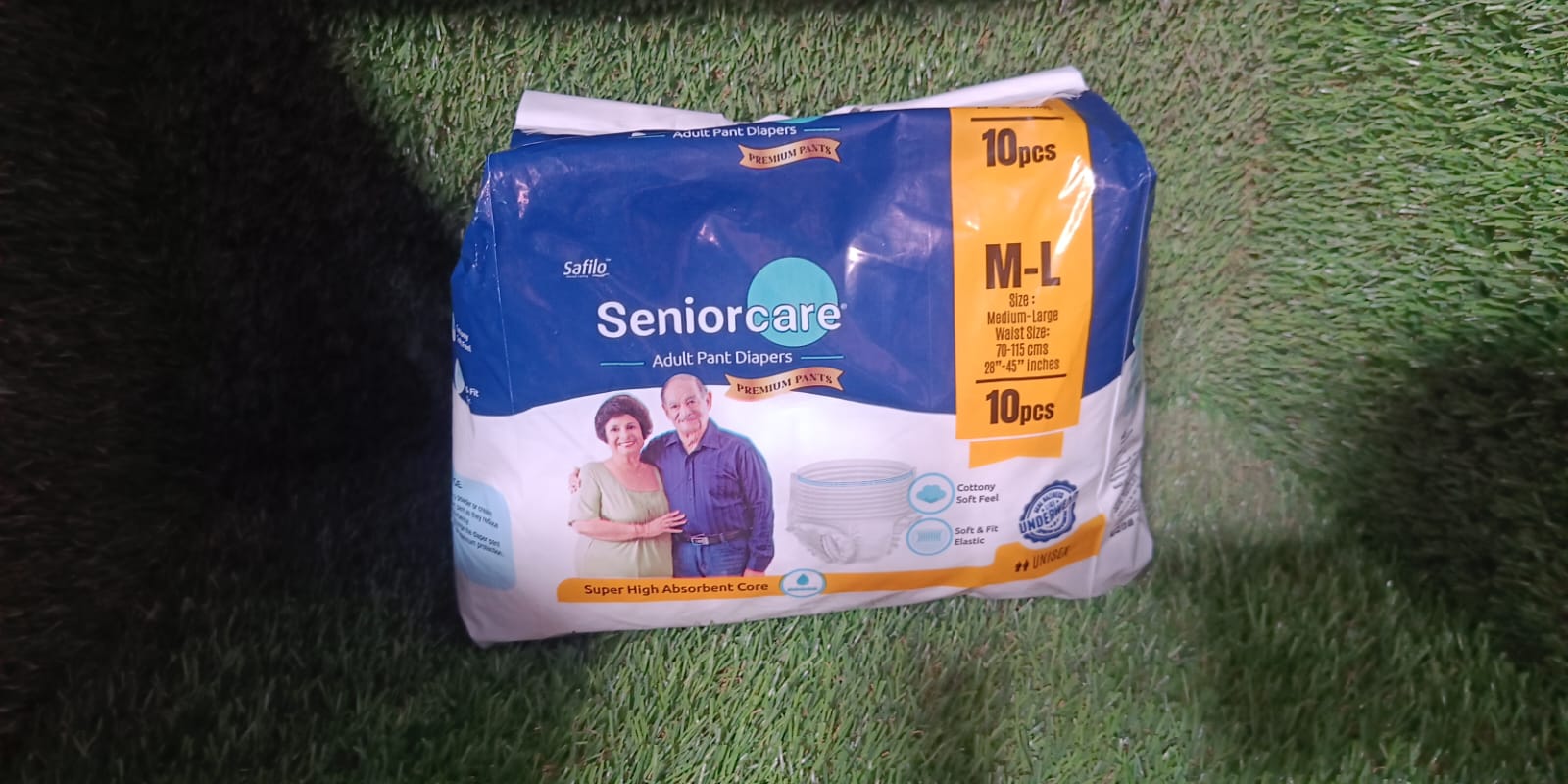Medium-Large Senior care Adult Pull Up Diaper Pants (Waist Size (70-115 Cm | 28 -45 Inch) Adult Diapers  (Medium-Large M-L10Pc)